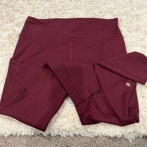 Lululemon fast and free leggings